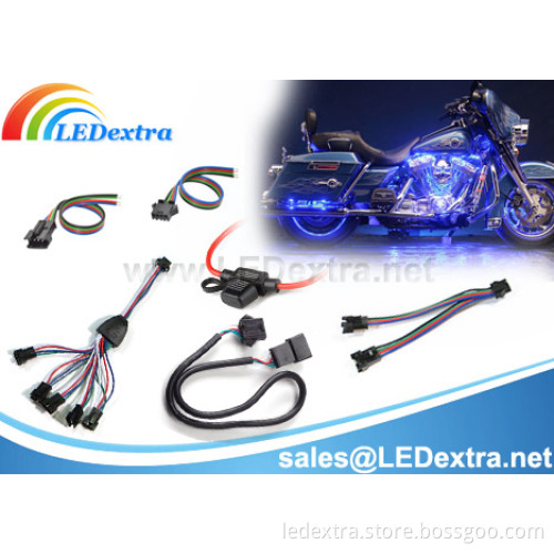 Motorcycle LED Lighting Kit Cable Set